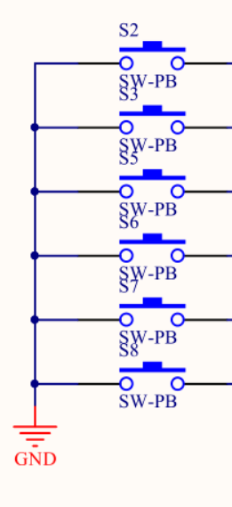 6位按键模块硬件图