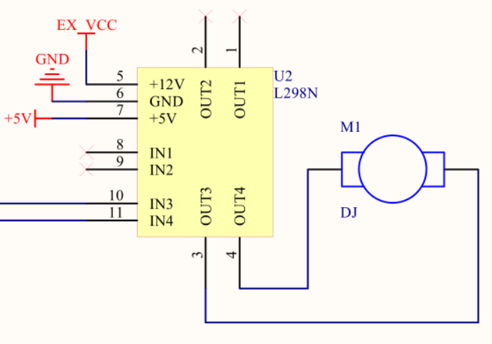L298N电机驱动硬件图