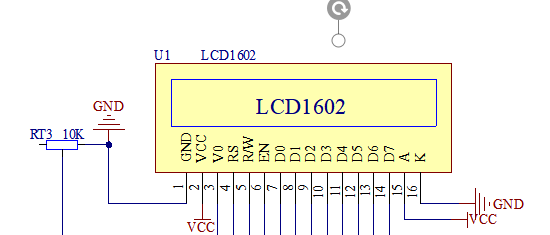 LCD1602显示屏2硬件图