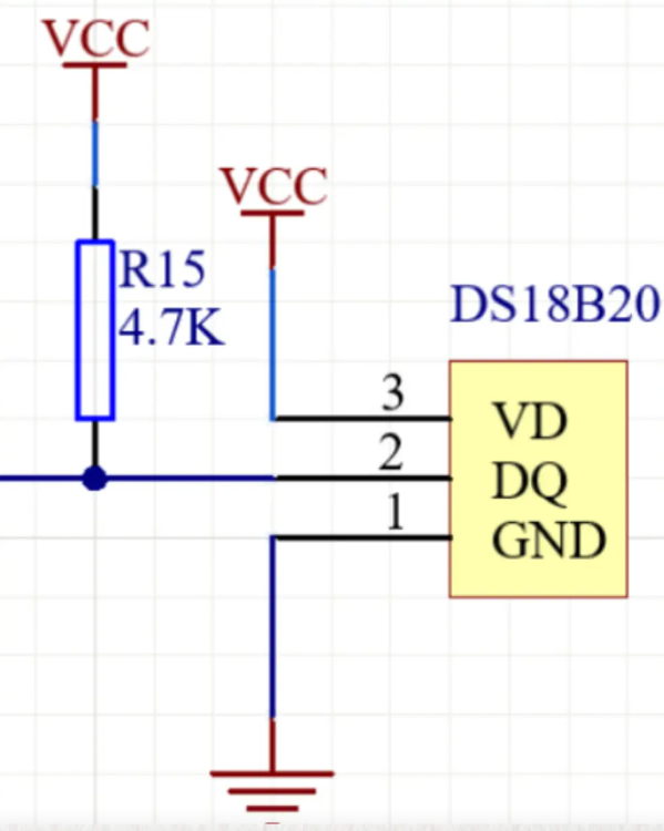 DS18B20温度传感器模块硬件图