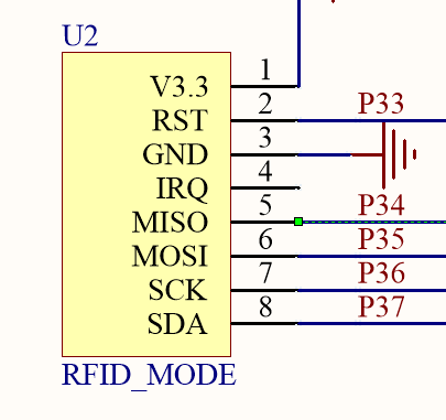 RC522射频读卡模块硬件图